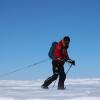 Le prince Harry lors de son trek en Antarctique en décembre 2013 pour Walking with the Wounded, le South Pole Allied Challenge.