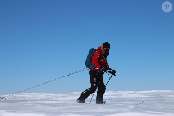 Le prince Harry lors de son trek en Antarctique en décembre 2013 pour Walking with the Wounded, le South Pole Allied Challenge.