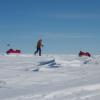 Le Team Soldier On (Commonwealth) lors du trek Virgin Money South Pole Allied Challenge pour l'association Walking with the Wounded, en décembre 2013