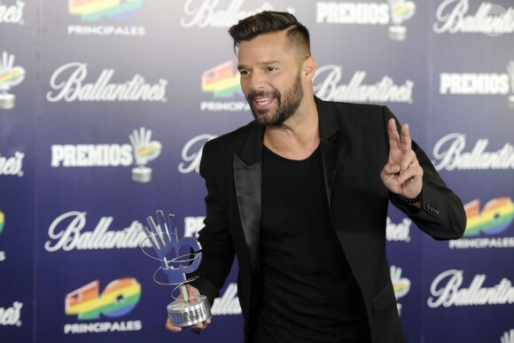 Le sexy Ricky Martin lors de la cérémonie 40 Principales Awards à Madrid, le 12 décembre 2013.