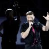 Ricky Martin chante son titre Come with me, lors de la cérémonie 40 Principales Awards à Madrid, le 12 décembre 2013.