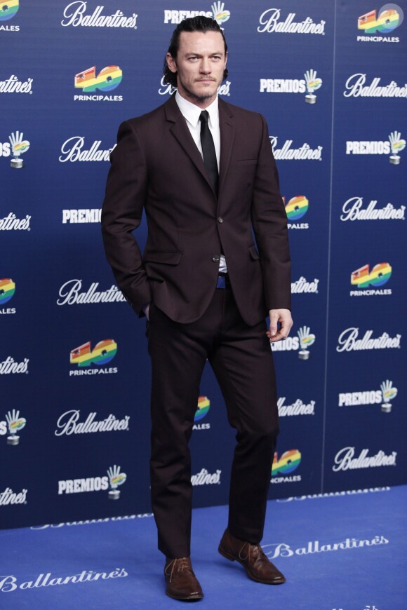 Luke Evans lors de la cérémonie 40 Principales Awards à Madrid, le 12 décembre 2013.
