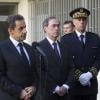 Nicolas Sarkozy et Claude Guéant et le préfet Hugues Parant à Marseille, le 8 décembre 2011