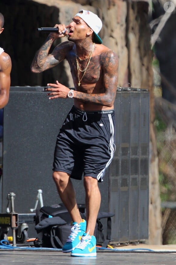 Chris Brown à Hawaï, le 23 août 2013.