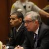 Chris Brown au tribunal de Los Angeles en février 2013.