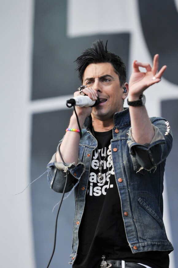 Ian Watkins en concert avec son groupe Lostprophets à Leeds le 28 août 2011.