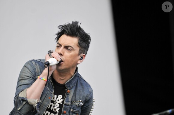 Ian Watkins en concert avec son groupe Lostprophets à Leeds le 28 août 2011.