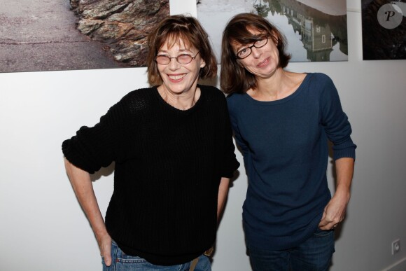 Jane Birkin et Kate Barry à dinard, le 5 octobre 2012. La photographe est décédée en chutant de son appartement le 11 décembre 2013.
