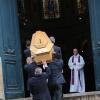 Obsèques de Kate Barry en l'église Saint-Roch à Paris. Le 19 decembre 2013
