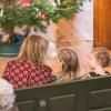 Le roi Harald, la reine Sonja, la princesse Martha-Louise et son mari Ari Behn avec leurs filles Maud Angelica, Leah Isadora et Emma Tallulah ainsi que la princesse Kristine Bernadotte assistaient le 25 décembre 2013 à la messe de Noël à Holmenkollen.