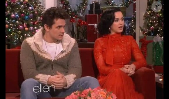 Katy Perry et John Mayer ont livré une interview commune sur le plateau d'Ellen DeGeneres dans une émission diffusée le 20 décembre 2013.
