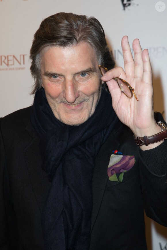 Emanuel Ungaro à la première d'Yves Saint Laurent à Paris, le 19 décembre 2013.