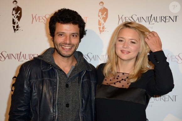 Mabrouk El Mechri et Virginie Efira à la première d'Yves Saint Laurent à Paris, le 19 décembre 2013.