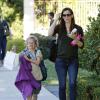Jennifer Garner et sa fille Violet à la sortie de l'école a Santa Monica, le 20 décembre 2013.