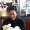 Lynshaa et son fils, le 5 décembre 2013.