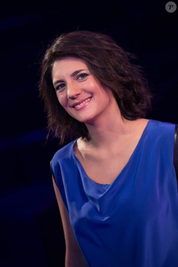 Exclusif - Estelle Denis lors de l'enregistrement de l'émission "Ce soir on chante les tubes 2013" diffusée le 3 janvier 2014 sur TF1 et présentée par Estelle Denis