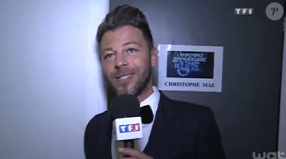 Christophe Maé dans la bande-annonce de L'incroyable anniversaire de Line sur TF1 samedi 28 décembre 2013