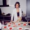 Rihanna a cuisiné pour ses amis, invités chez elle au soir du Nouvel An. New York, le 31 décembre 2013.