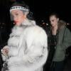 Rihanna et Cara Delevingne arrivent au 40/40 à New York, le 1er janvier 2013.