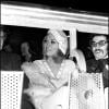 Faye Dunaway lors de la présentation de Bonnie and CLyde à Paris en 1968