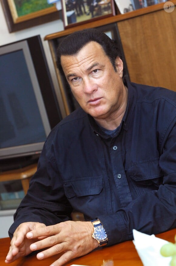 Steven Seagal à Moscou en Russie le 28 octobre 2009