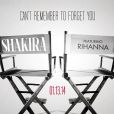 Rihanna et Shakira bientôt en duo sur le titre Can't Remember To Forget You.