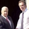 Tony Blair et Ariel Sharon à Londres