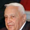 Ariel Sharon à Washington le 12 avril 2005.