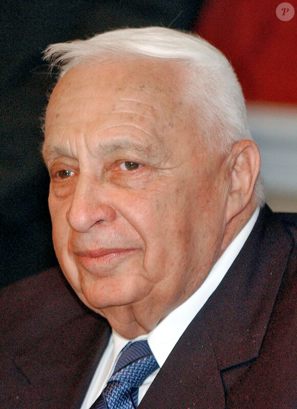 Ariel Sharon à Washington le 12 avril 2005.