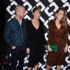 Ben Foster, sa fiancée Robin Wright et Dylan Penn, au vernissage de l'exposition "Journey of a Dress" consacrée à la créatrice Diane Von Furstenberg, à Los Angeles le 10 janvier 2014.