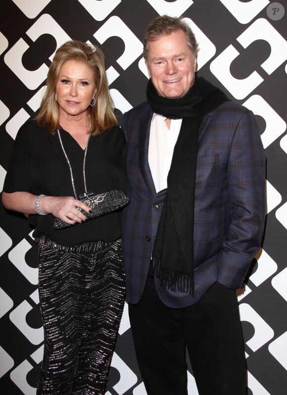 Kathy Hilton et Rick Hilton au vernissage de l'exposition "Journey of a Dress" consacrée à la créatrice Diane Von Furstenberg, à Los Angeles le 10 janvier 2014.