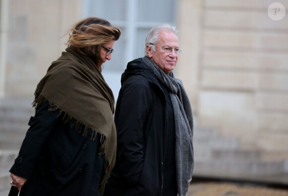 Bernard Murat et sa femme Zana à l'Elysee à Paris le 17 septembre 2013.