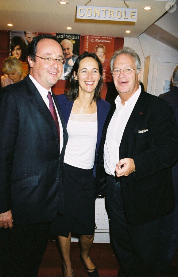 François Hollande, Ségolène Royal et Bernard Murat à Paris le 15 septembre 2003. 