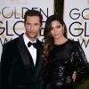 Matthew McConaughey et Camila Alves lors des Golden Globes à Beverly Hills, Los Angeles, le 12 janvier 2014.