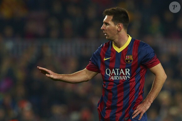 Lionel Messi à Barcelone le 8 janvier 2014.