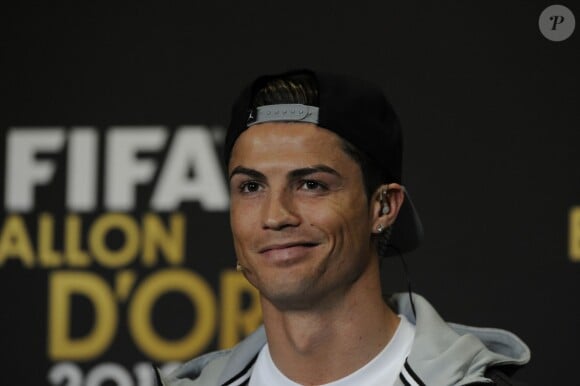 Cristiano Ronaldo le 13 janvier 2013 à Zurich à l'occasion de la cérémonie du Ballon d'Or