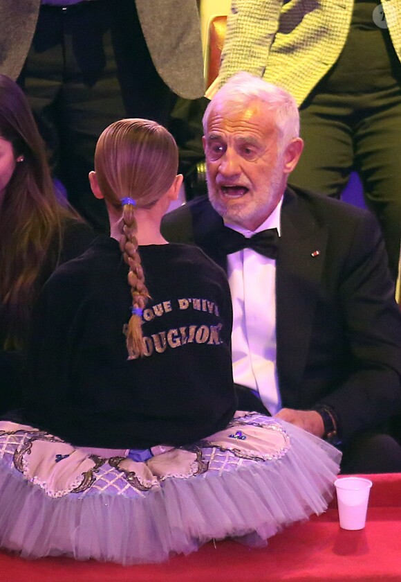 Exclusif - Jean-Paul Belmondo et sa fille Stella - 52e Gala de l'union des artistes au Cirque d'hiver à Paris le 19 novembre 2013.