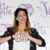 Martina Stoessel, de la série Violetta, à Rome (Italie), le lundi 13 janvier 2014.