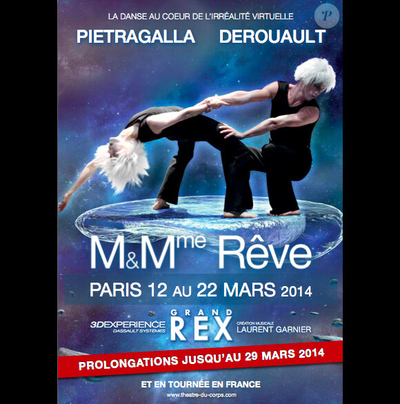 L'affiche de Mr et Mme Rêve, de la compagnie Pietragalla-Derouault.