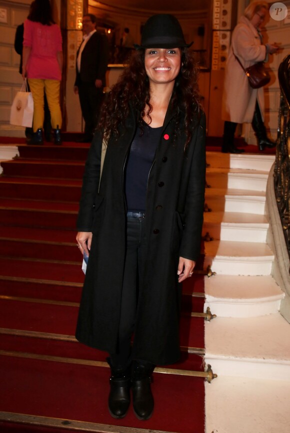 Exclusif - Laurence Roustandjee - Dernière représentation de la pièce "Plus vraie que nature" (mise en scène de Raphaëlle Cambray) au Théâtre de la Renaissance à Paris, après une tournée triomphale en province, le 8 janvier 2014.