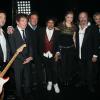 Jean-Pierre Danel, Alain Souchon, Pascal Danel, Laurent Voulzy, Farid Khider lors du concert ''Pascal Danel chante Gilbert Bécaud'' au Casino de Paris le 10 janvier 2014.