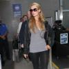 Paris Hilton à l'aéroport de Los Angeles, le 16 janvier 2014.