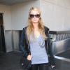 Paris Hilton arrive à Los Angeles, le 16 janvier 2014.
