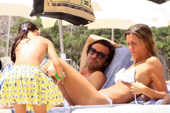 Exclusif - Andrea Pirlo et sa femme Deborah à Ibiza le 7 juillet 2012. 