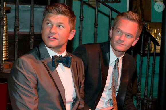 Neal Patrick Harris et son mari David Burtka assistent à l'inauguration d'un nouveau clud, le Rose. Rabbit. Lie., au sein de l'hôtel Cosmopolitan à Las Vegas, le 17 janvier 2013.