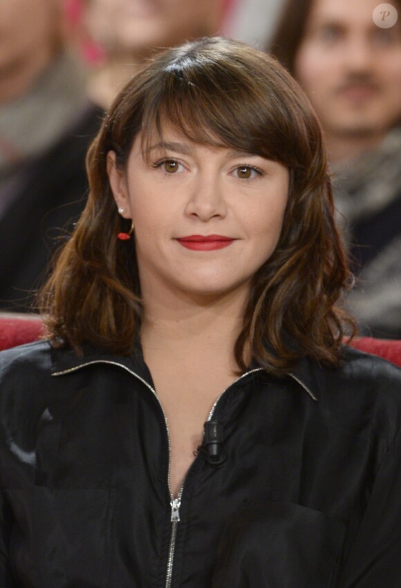 Emma de Caunes - Enregistrement de l'émission "Vivement dimanche" à Paris le 15 janvier 2014.