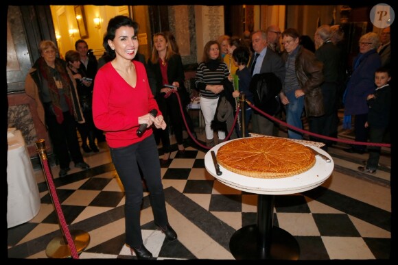 Rachida Dati a tiré les rois lors d'une soirée à la mairie du 7e arrondissement de Paris, le 22 janvier 2014.
