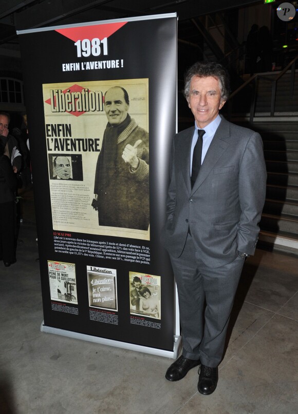 Jack Lang lors du 40e anniversaire du journal Libération au Centquatre (104) à Paris le 13 décembre 2013