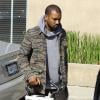 Kanye West quitte un magasin Bulthaup à Los Angeles, le 23 janvier 2014.