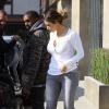 Kanye West, Kim Kardashian et leur fille North quittent un magasin Bulthaup à Los Angeles. Le 23 janvier 2014.